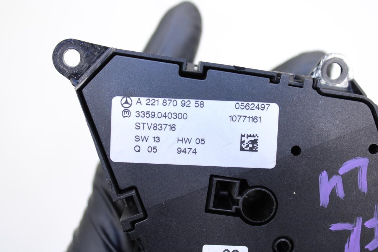07-13 Mercedes-Benz S550 Front LH Door Seat Memory Control Switch 221-870-92-58 - Alshned Auto Parts
