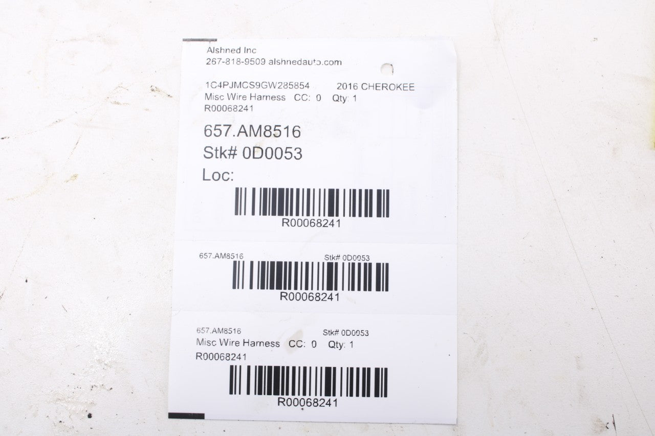 14-21 Jeep Cherokee 3.2L Engine Fuel Injector Wire Harness 5148037AJ OEM *ReaD*10