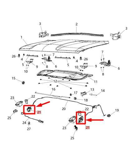 2015-2021 Jeep Renegade Front Right Side Hood Bonnet Lock Latch 68247123AA OEM - Alshned Auto Parts