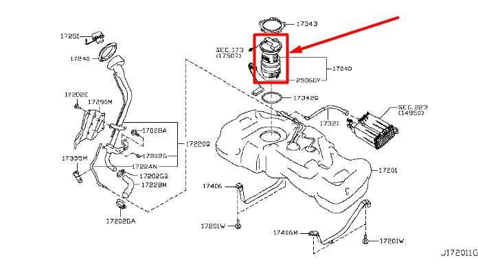 2009-2014 Nissan Cube 1.8L Fuel Pump Assembly 17040-1FC0A OEM - Alshned Auto Parts