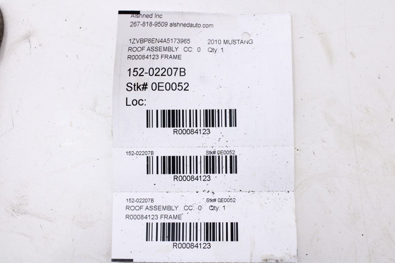 06-14 Ford Mustang Premium Conv V6 Convertible Top Roof Side Rail Frame Arm Pair - Alshned Auto Parts