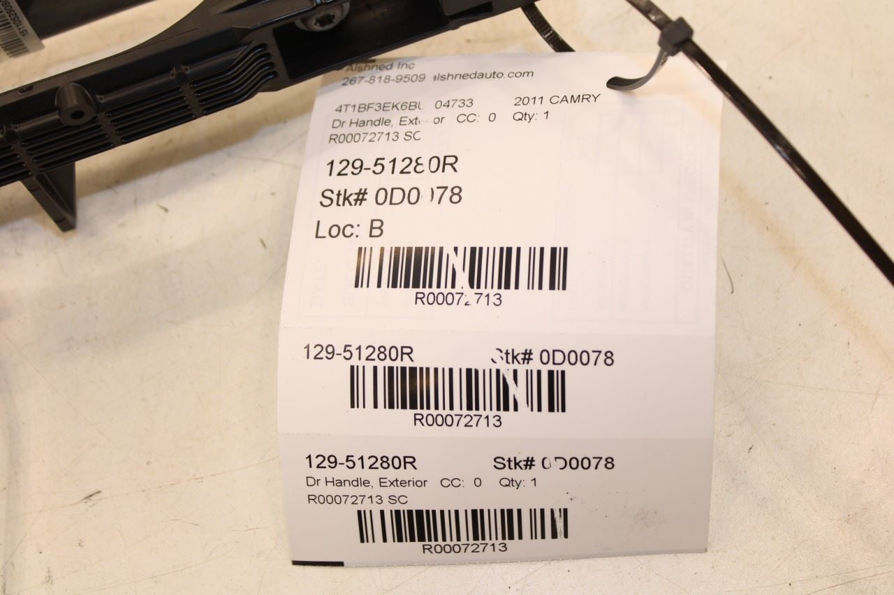 2007-11 Toyota Camry LE Front Right Side Exterior Door Handle 69211-06060-B1 OEM - Alshned Auto Parts