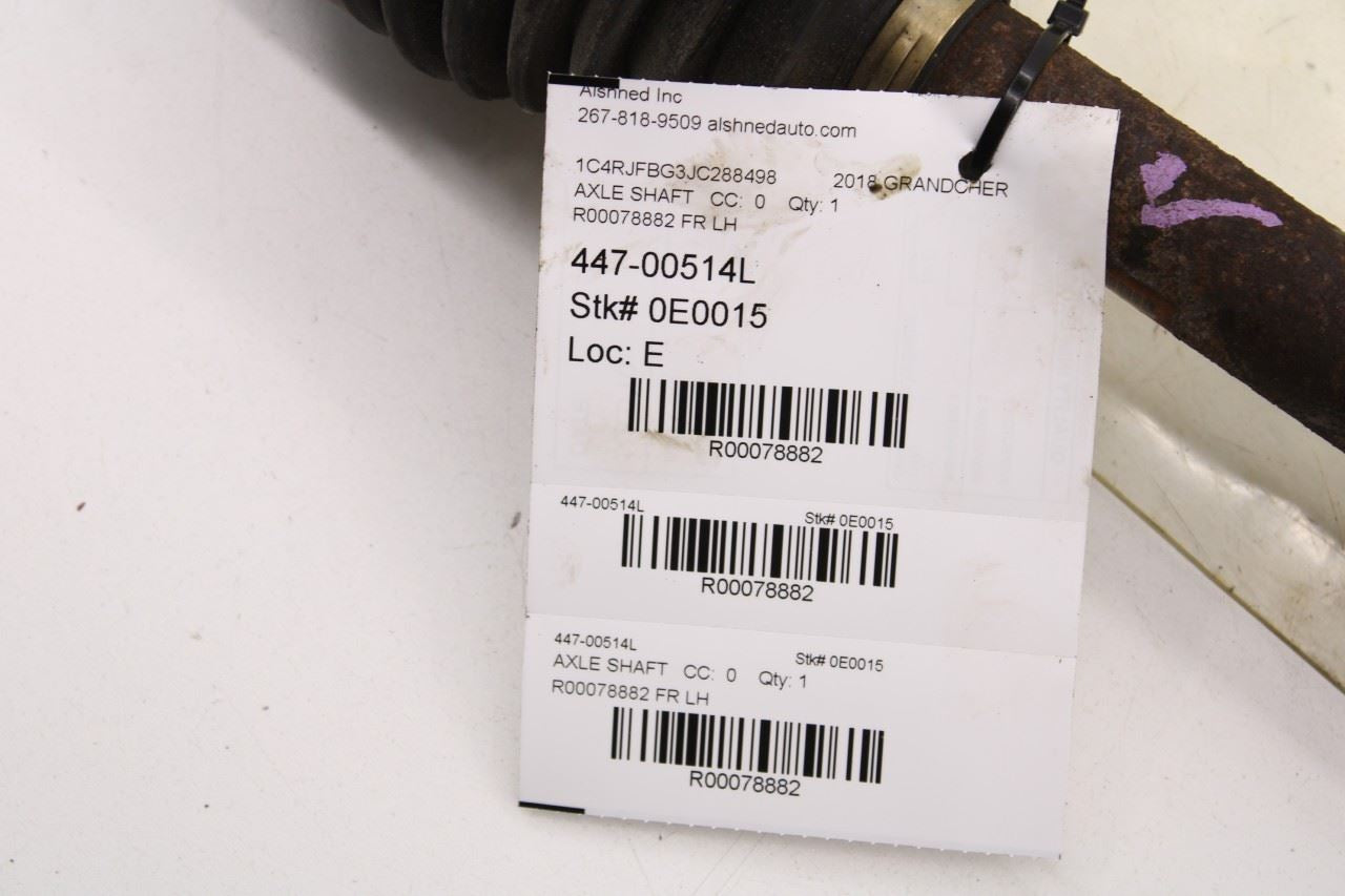 2011-22 Jeep Grand Cherokee Limited 4x4 Front Left Side CV Axle Drive Half Shaft - Alshned Auto Parts