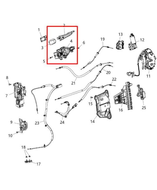 2017-24 Chrysler Pacifica Limited 3.6L Rear Left Side Slide Door Exterior Handle - Alshned Auto Parts