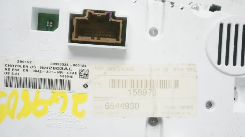 2015 Jeep Grand Cherokee Speed Gauge Instrument Cluster 61K Mileage 68242803AE - Alshned Auto Parts