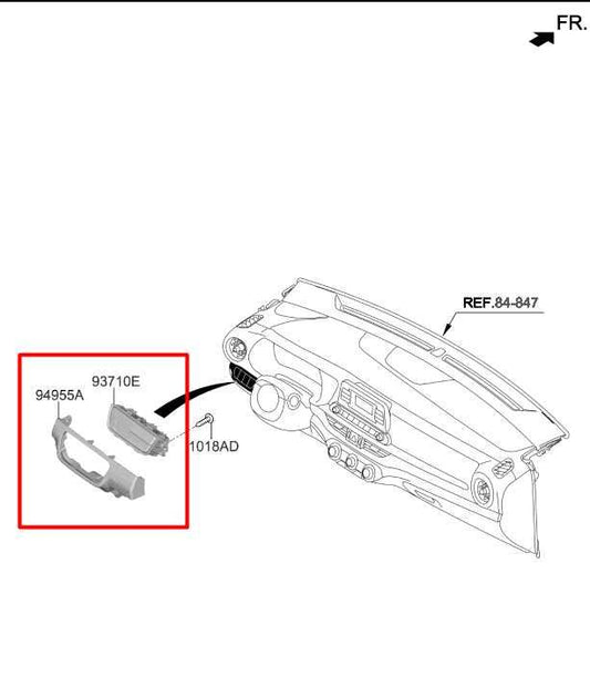 19-23 Kia Forte LXS Front Dash Dimmer Lane Keep Assist Traction Control Switches - Alshned Auto Parts