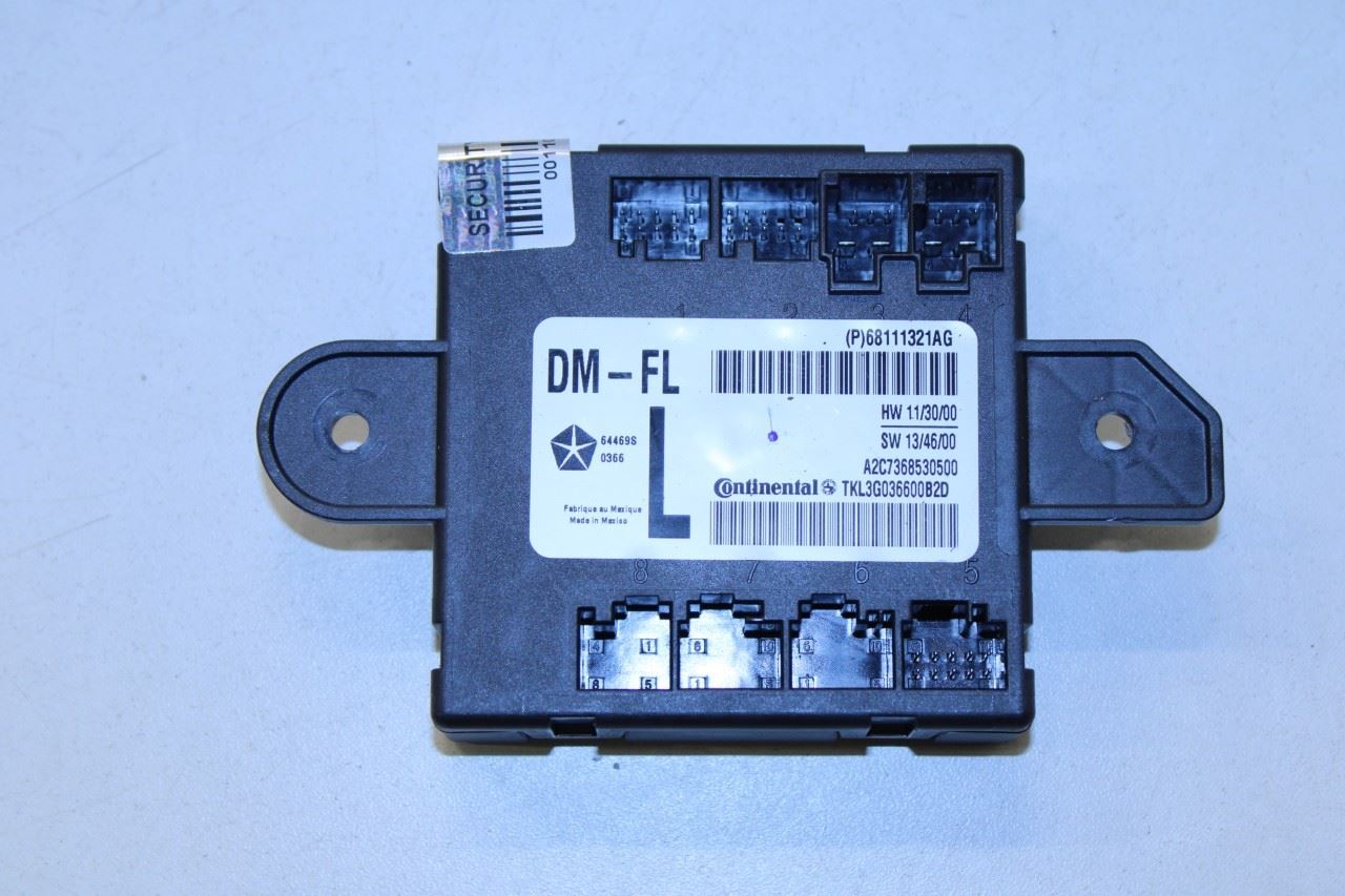 14-2020 Jeep Cherokee 75th Anniversary Front Left Door Control Module 68111321AG - Alshned Auto Parts