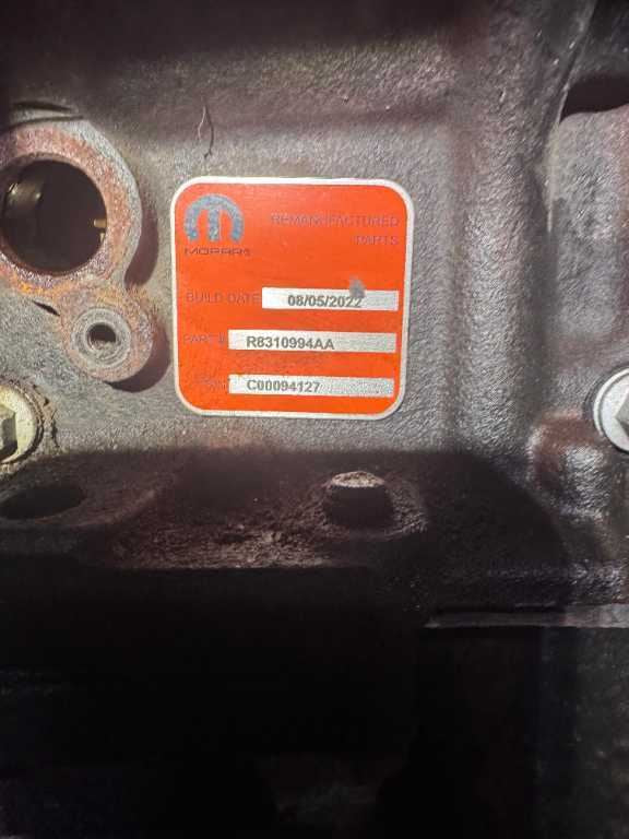 2018-2024 RAM 2500 3500 6.4L Engine Motor VIN J 8th digit 66K 68411230AA OEM - Alshned Auto Parts