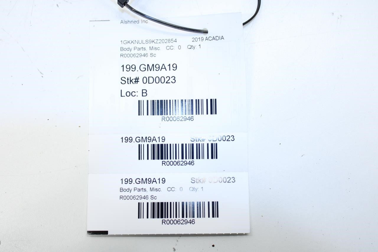 2017-23 GMC Acadia SLT-1 RR LH Quarter Upper Applique D Pillar Molding 23508211 - Alshned Auto Parts