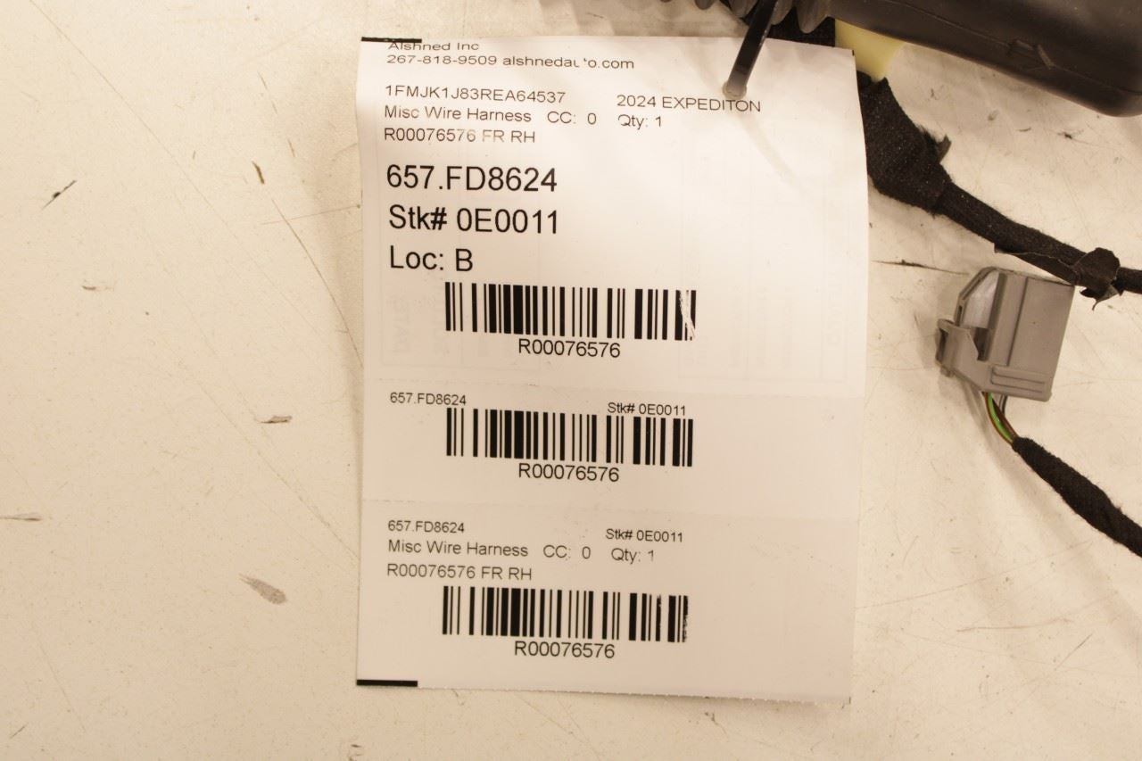 2022-2024 Ford Expedition MAX XLT Front Right Door Wire Harness NL1T-14630-FG - Alshned Auto Parts