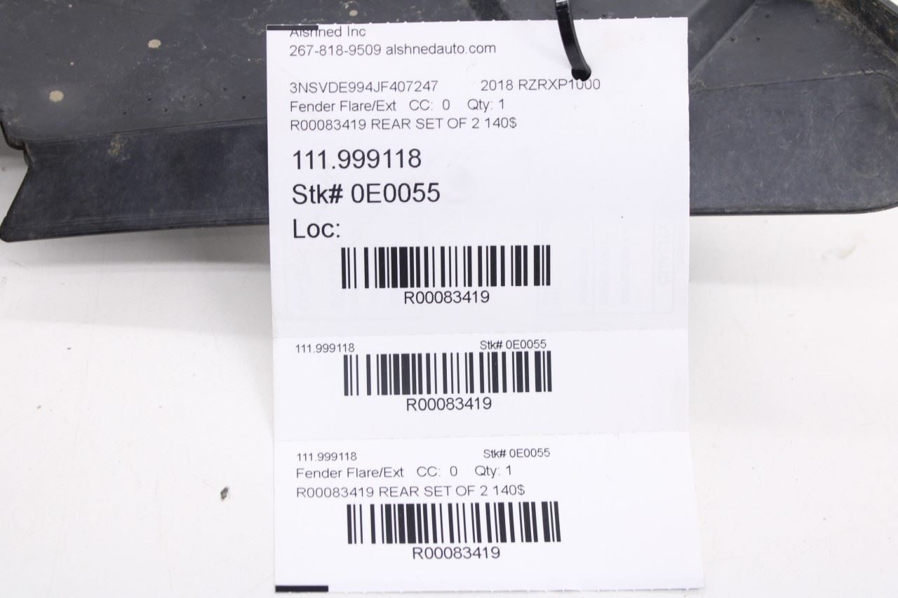 2014-2023 Polaris RZR XP 1000 Rear Left and Right Side Fender Flare 5439763 OEM20