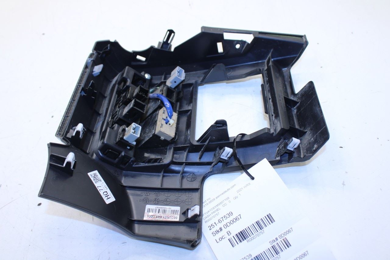 16-21 Subaru WRX Premium Dashboard LH Side Lower Trim Panel w/ Control Switches - Alshned Auto Parts