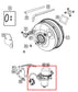 2014-18 Jeep Cherokee 75th Anniversary 3.2L 4WD Brake Vacuum Pump 4581672AC OEM - Alshned Auto Parts