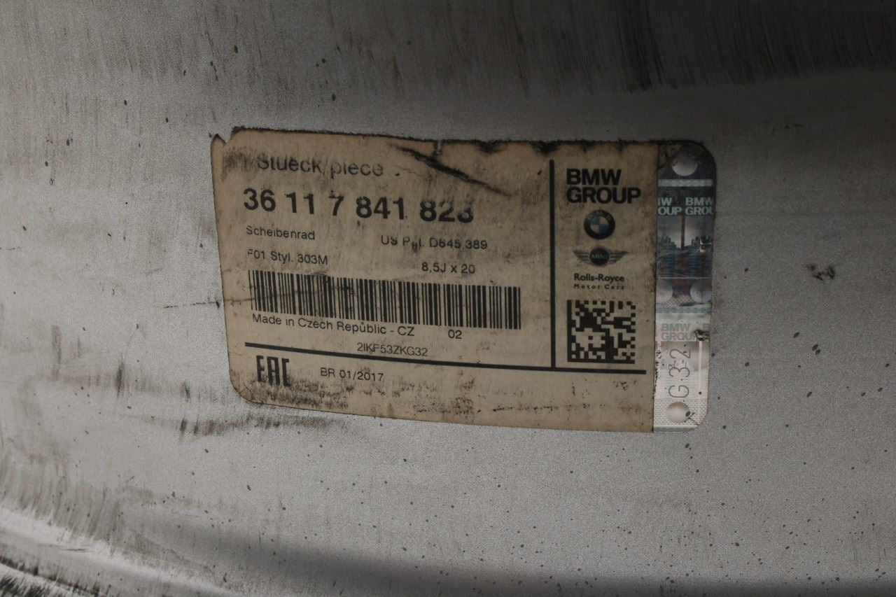 10-15 BMW 750Li xDrive Front Alloy Wheel 8.5Jx20EH2 5 Double Spoke 7841823 *ReaD - Alshned Auto Parts