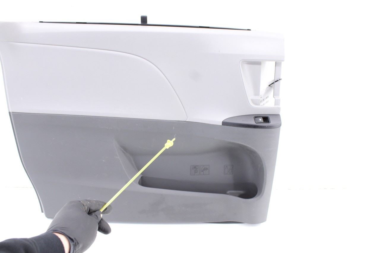 15-17 Toyota Sienna LE Rear Left Slide Door Trim Panel w Sunshade 67063-08220-B0 - Alshned Auto Parts