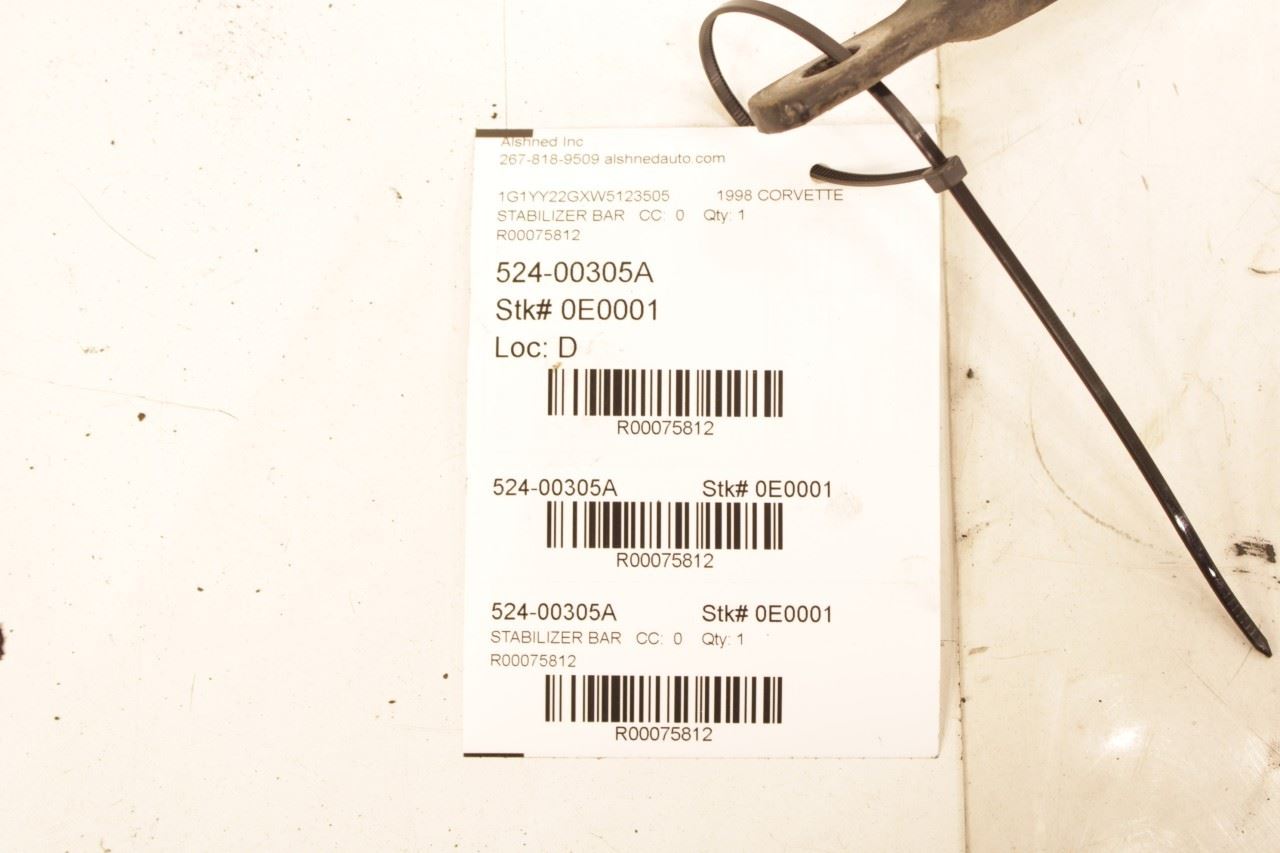 1997-2004 Chevrolet Corvette RWD Rear Suspension Stabilizer Sway Bar 10283944 - Alshned Auto Parts