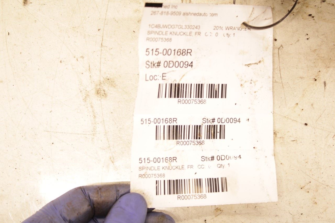 2007-2018 Jeep Wrangler Unlimited Front Right Side Spindle Knuckle 68004086AA - Alshned Auto Parts