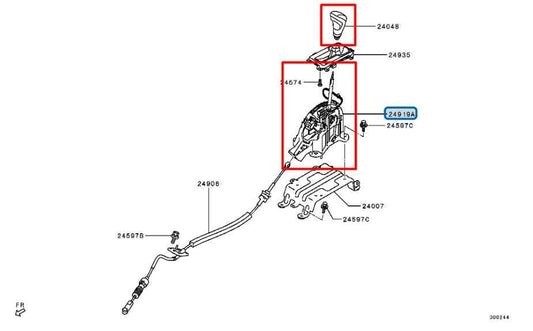 18-25 Mitsubishi Eclipse Cross ES 1.5L Auto Transmission Gear Shifter Lever Knob - Alshned Auto Parts