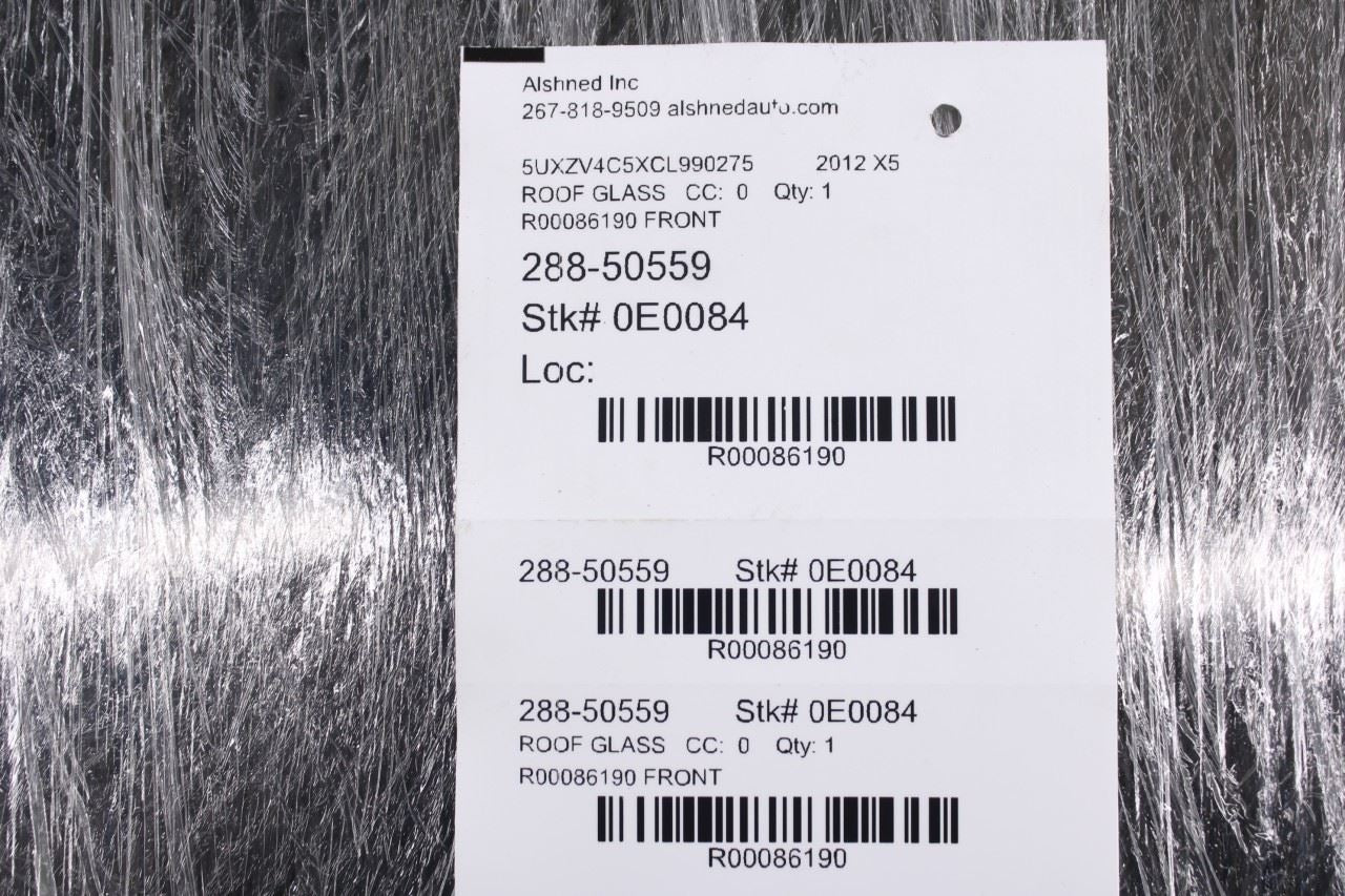 2007-2013 BMW X5 xDrive35i Roof Window Front Sunroof Panel Movable Glass 7160017 - Alshned Auto Parts