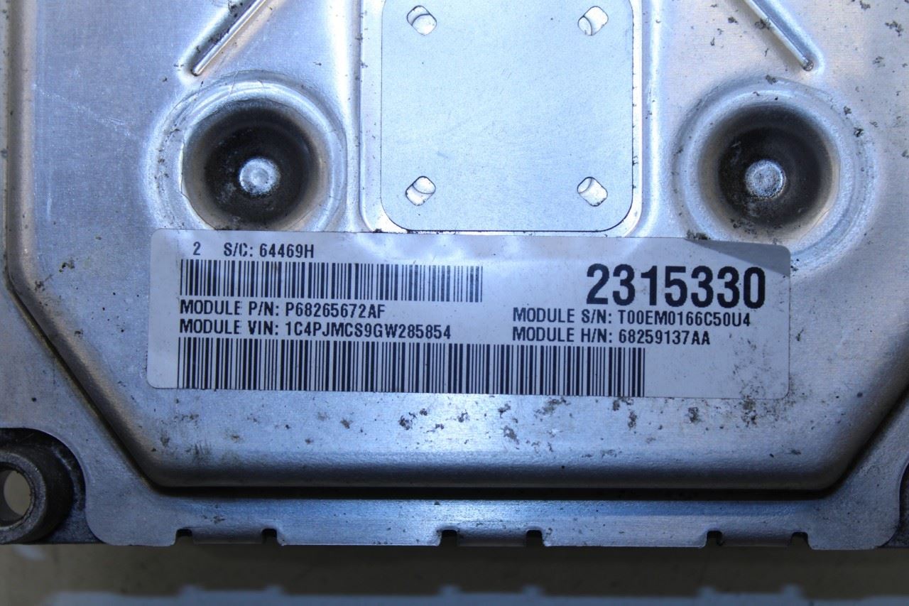 16-18 Jeep Cherokee 75th Anniversary 3.2L Engine Computer Control Module ECU ECM - Alshned Auto Parts