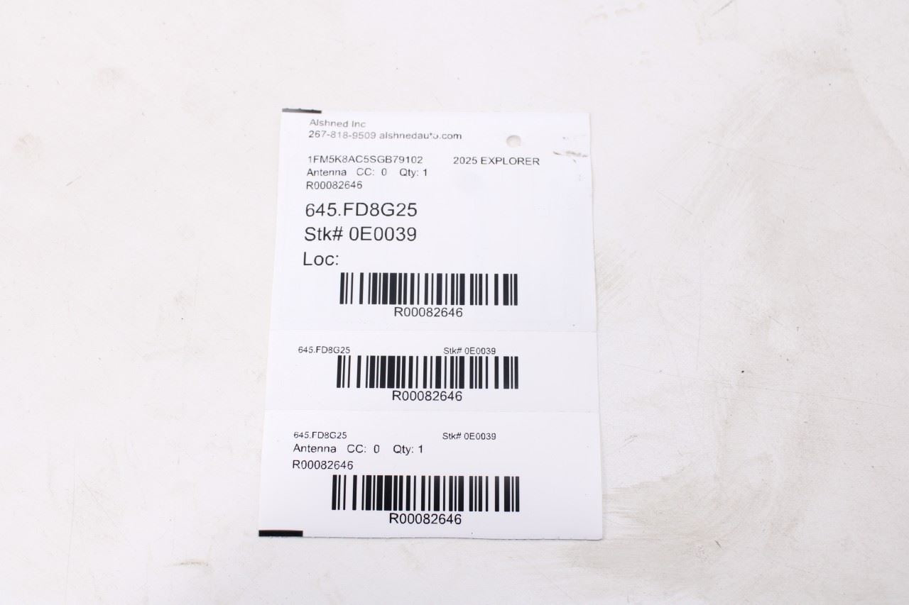 2025-2026 Ford Explorer Interceptor Roof Shark Fin Radio Antenna PCPT-19K351-DC9