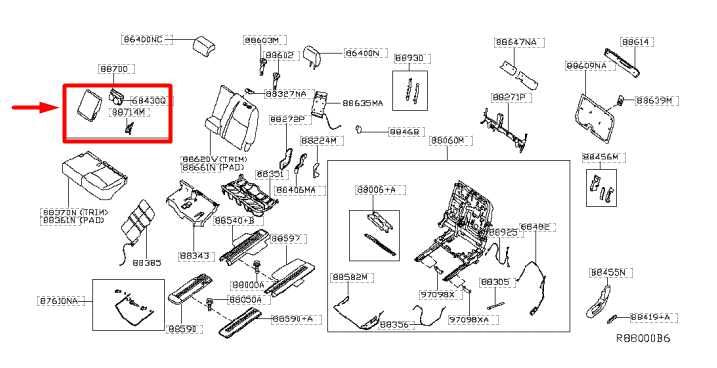 14-20 Infiniti QX60 RR Center 2nd Row Seat Armrest w/ Cupholder 88700-3JA3A OEM - Alshned Auto Parts