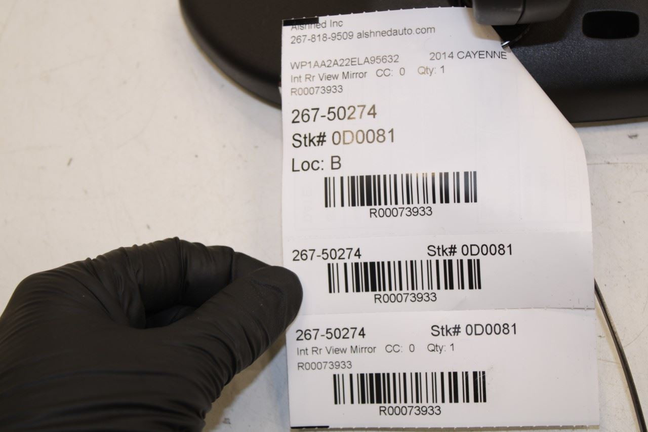 2011-18 Porsche Cayenne Platinum Interior Inside Rear View Mirror 7PP857511H OEM - Alshned Auto Parts