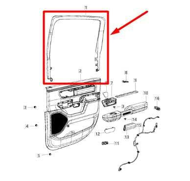 2019-2024 Ram 1500 Crew Cab Rear Right Door Upper Molding 68343581AA OEM - Alshned Auto Parts