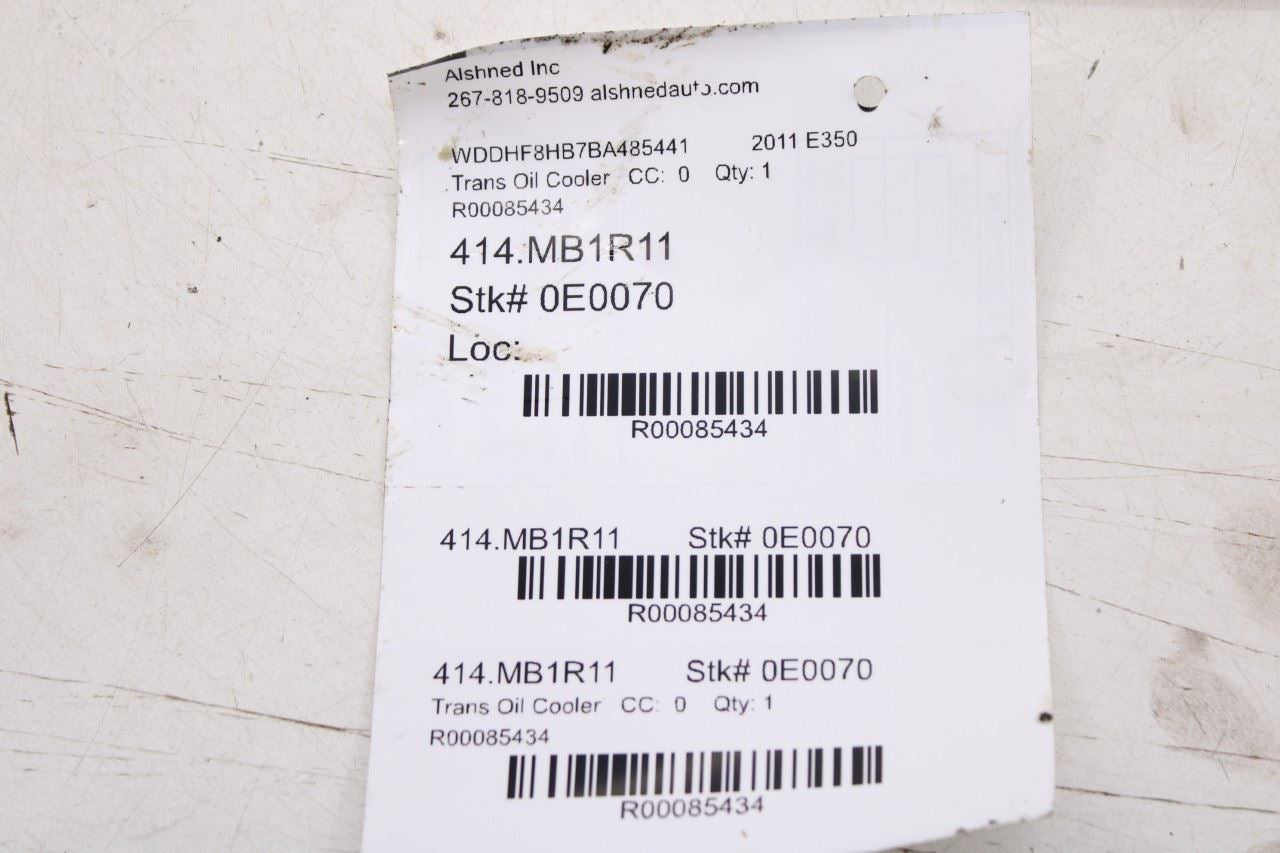 2008-15 Mercedes-Benz E350 Luxury 4Matic 3.5L Auto Transmission Oil Cooler Line8
