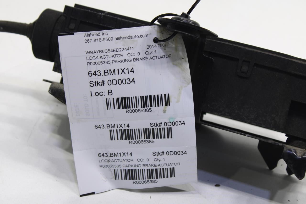 2010-2015 BMW 750I xDrive Emergency Electric Parking Brake Actuator 34436881647 - Alshned Auto Parts