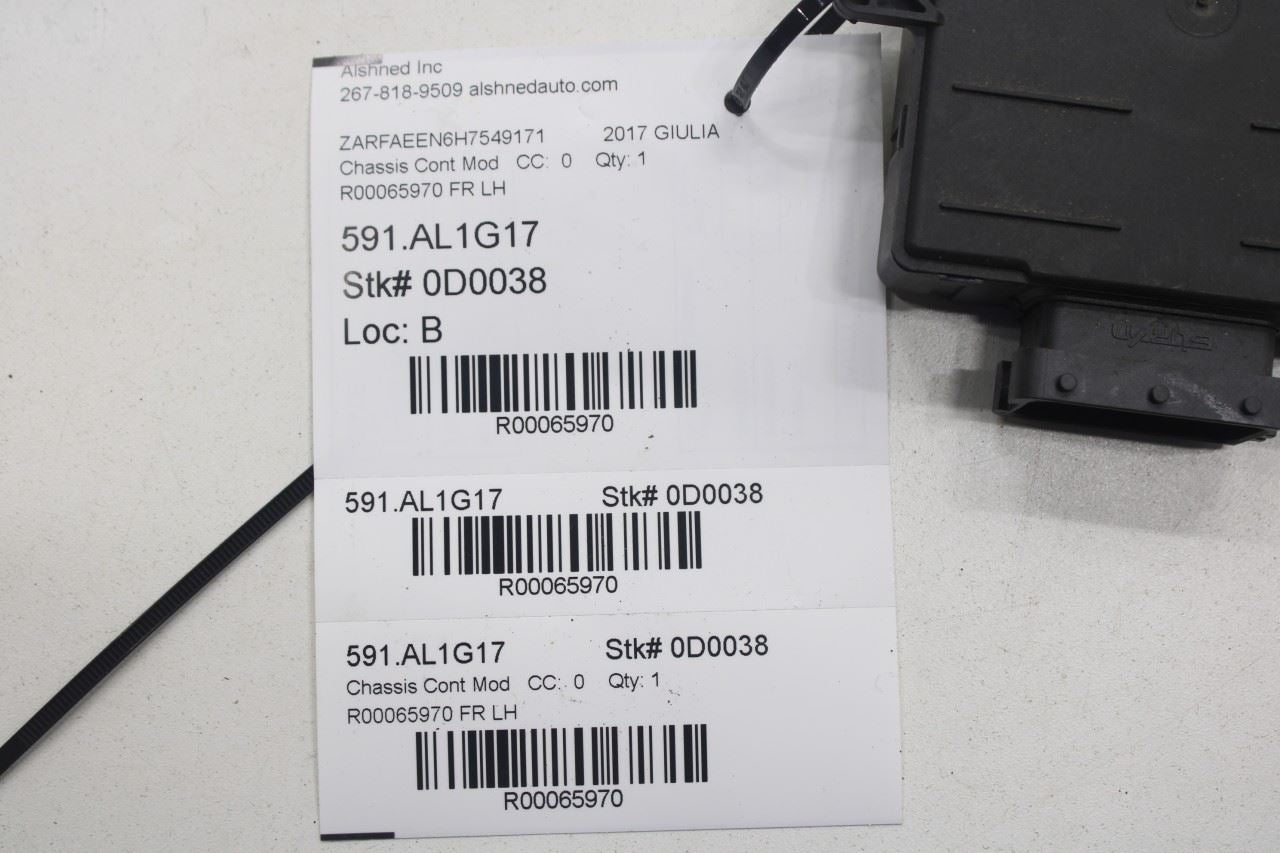 2017-2023 Alfa Romeo Giulia Ti AWD 2.0L Front Left Seat Computer Control Module - Alshned Auto Parts