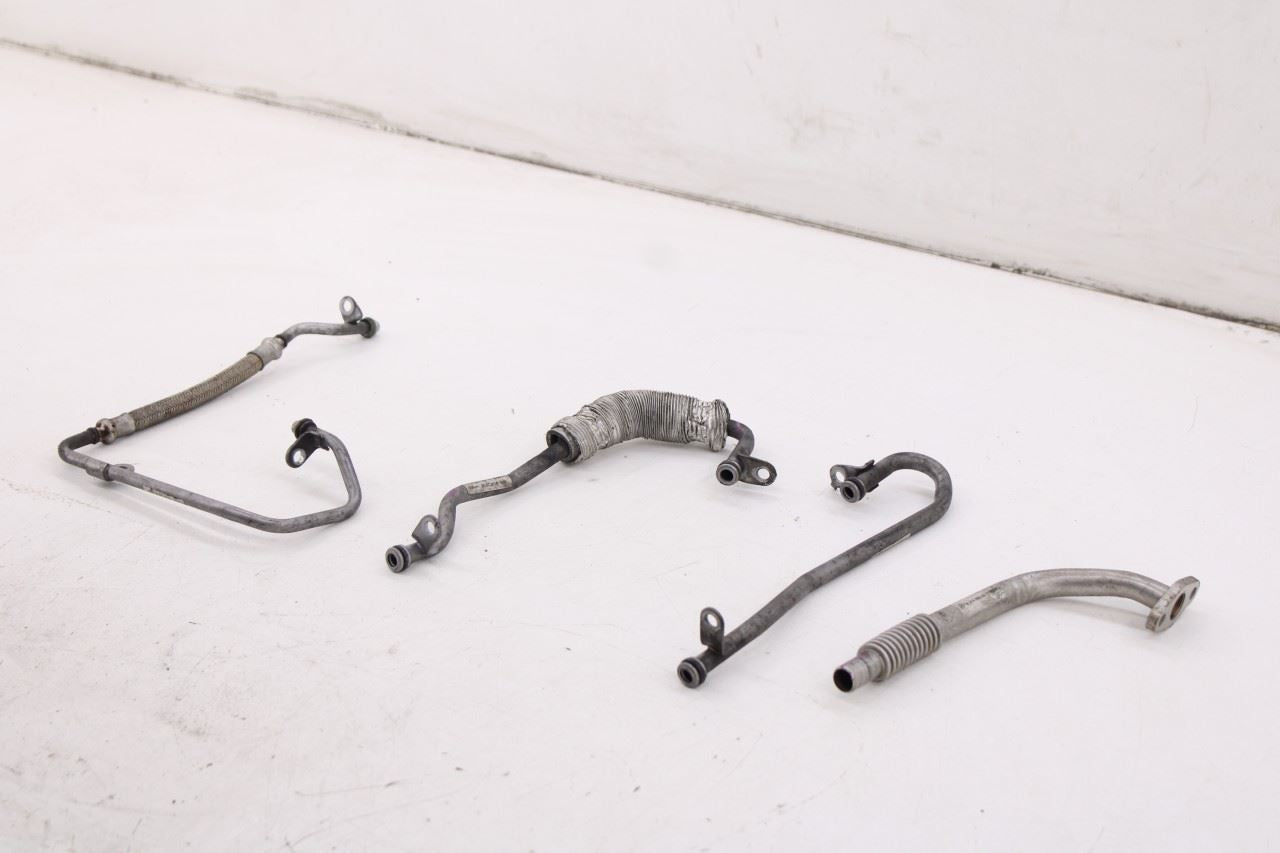 15-18 Mercedes-Benz C300 2.0L Turbocharger Oil and Water Feed Hose Line Set of 4 - Alshned Auto Parts