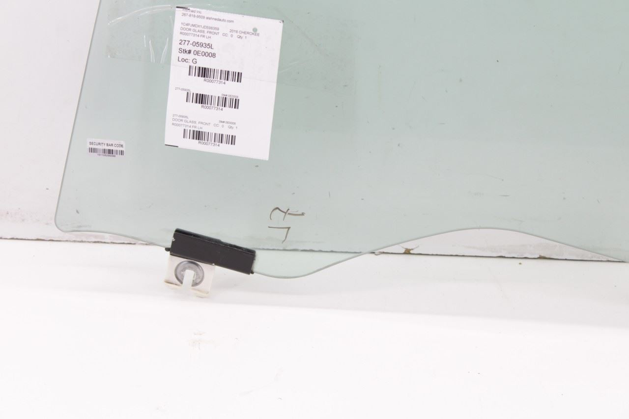 2015-2023 Jeep Cherokee Limited Front Left Side Door Window Glass 68104585AC OEM - Alshned Auto Parts