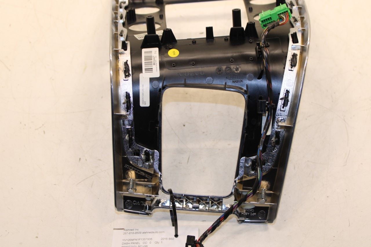 15-16 Volvo S60 T5 Premier Dash Climate Control and Center Console Shifter Bezel - Alshned Auto Parts