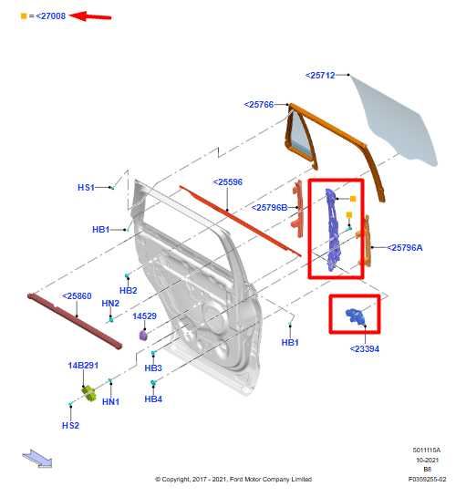 18-24 Ford Expedition Rear RH Door Window Regulator w/ Motor JL1Z-7827008-B OEM - Alshned Auto Parts