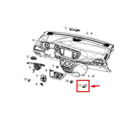 17-20 Chrysler Pacifica Dash Storage Tray Bin w/ AUX USB Port 6EM051D2AE *ReaD* - Alshned Auto Parts