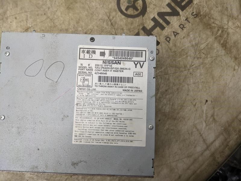 2014-2017 Infiniti Q70 Navigation Audio Radio Receiver CD Player 25915-1PP1B OEM10