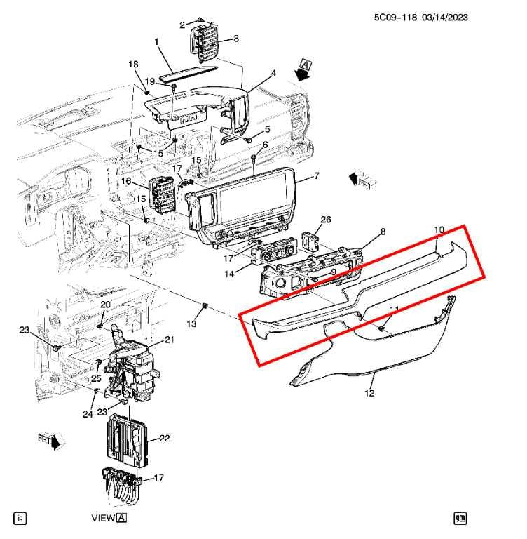 2022-2024 Chevrolet Silverado LT-L Dash Instrument Panel Trim Cover 87813246 OEM - Alshned Auto Parts