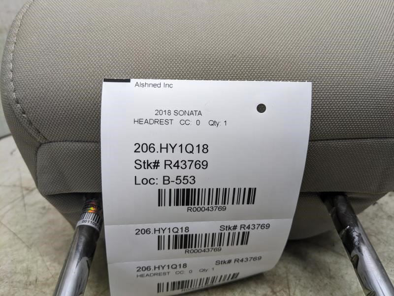 2018-2019 Hyundai Sonata FR Right/Left Seat Headrest Cloth 88700-C2KA0-X2G OEM - Alshned Auto Parts