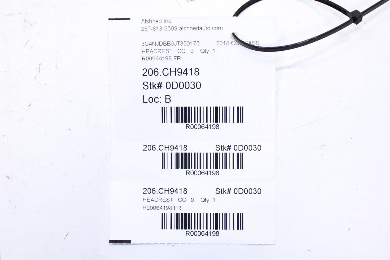2018-2021 Jeep Compass Latitude Front RH and LH Seat Headrest Set 6AF46DX9AC OEM - Alshned Auto Parts