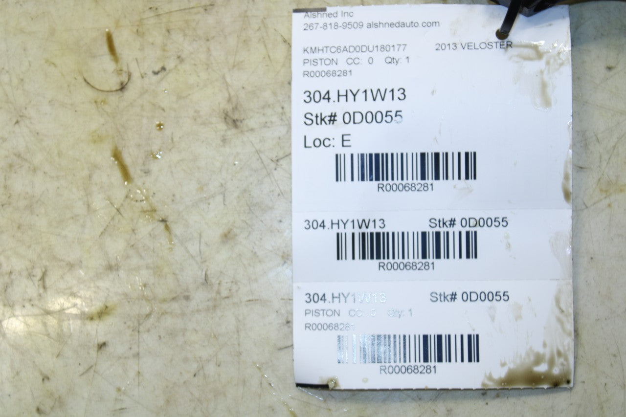 11-17 Hyundai Veloster 1.6L FWD Engine Piston No 1 w/ Connecting Rod 23041-2B620 - Alshned Auto Parts