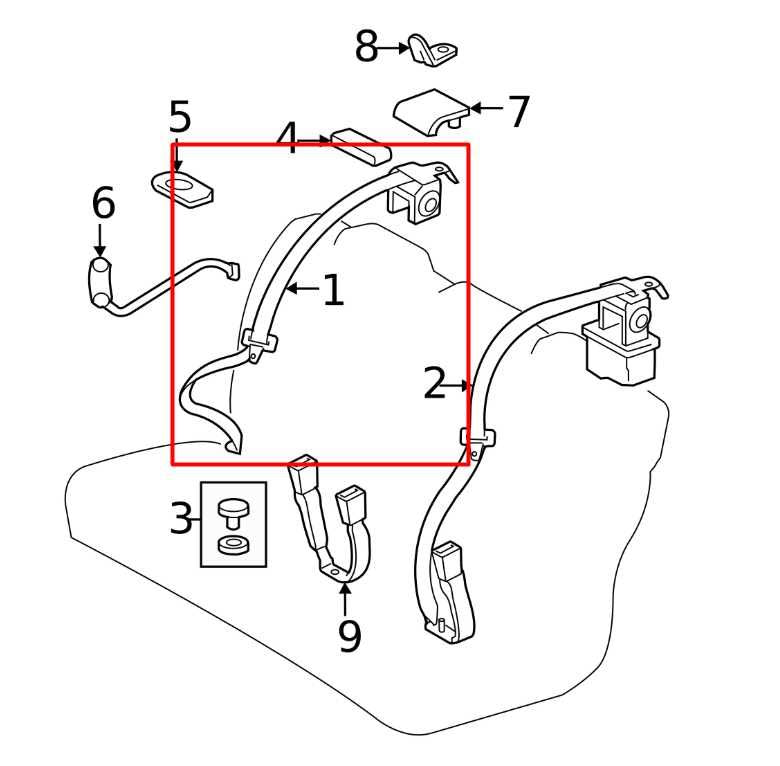 2007-11 Toyota Camry LE 2.5L Rear Right or Left Side 2nd Row Seat Belt Retractor - Alshned Auto Parts