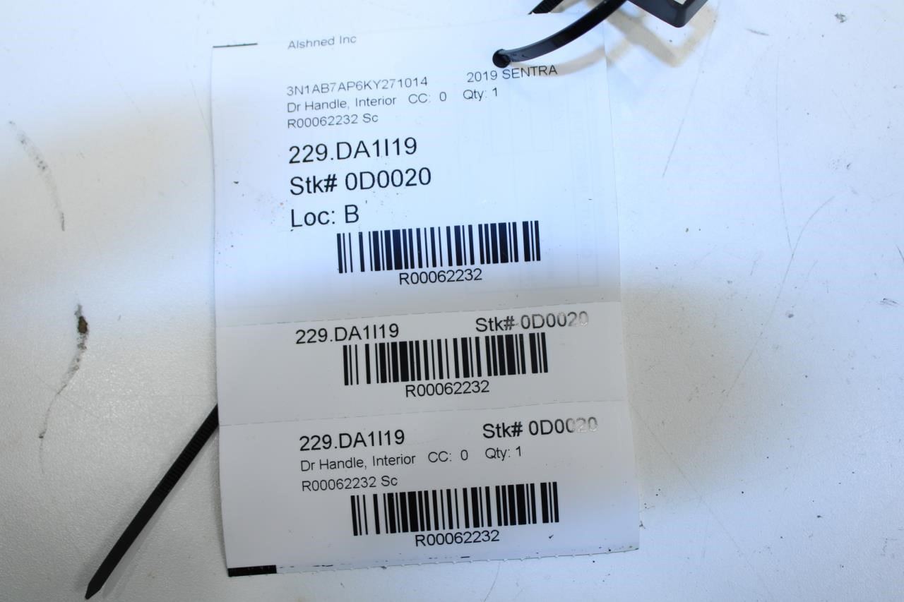 2013-2019 Nissan Sentra SV Front Left Side Door Interior Handle 80671-3SG0C OEM - Alshned Auto Parts