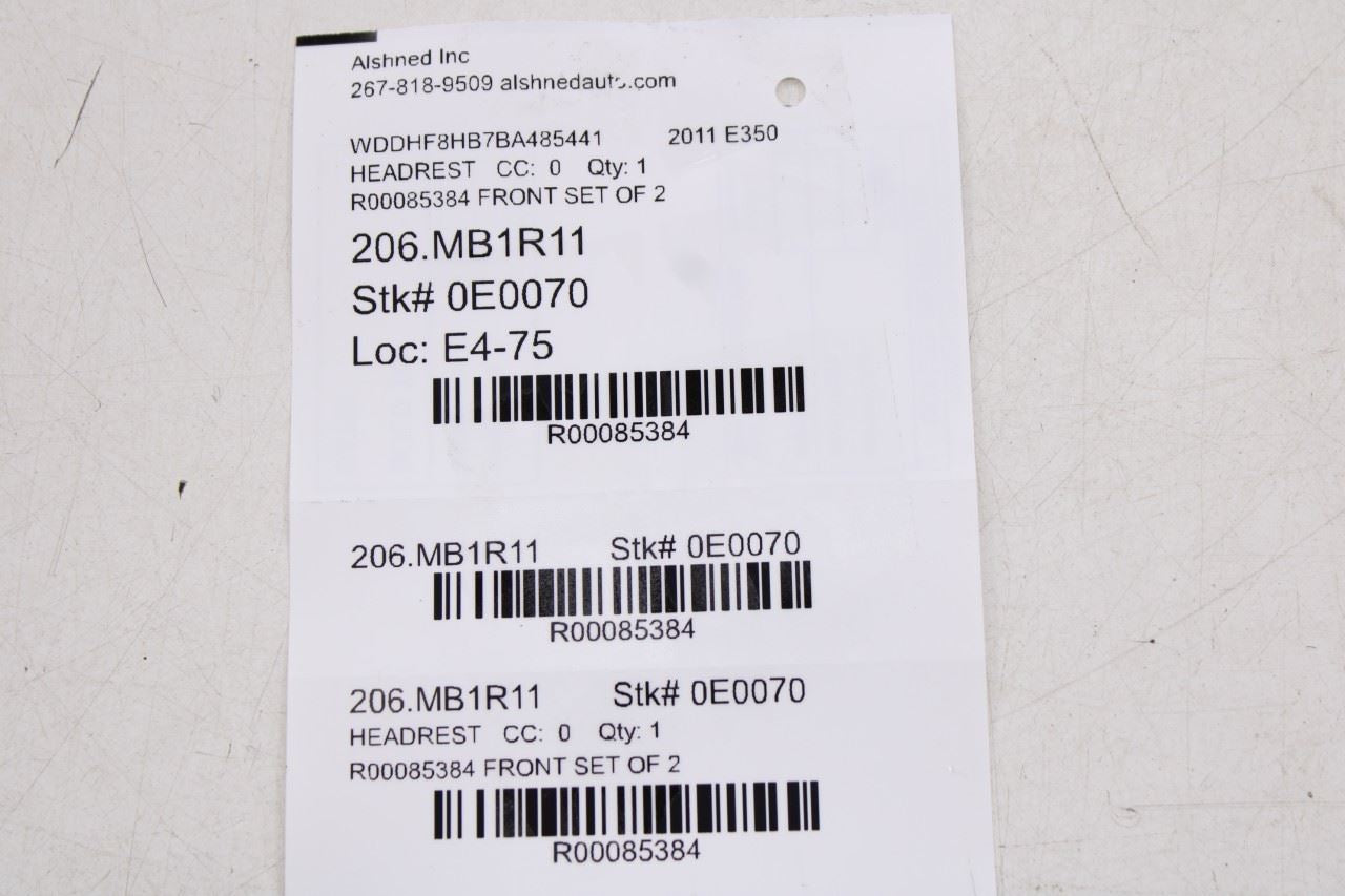 2010-13 Mercedes-Benz E350 Luxury 4Matic Front Right Left Side Seat Headrest Set20