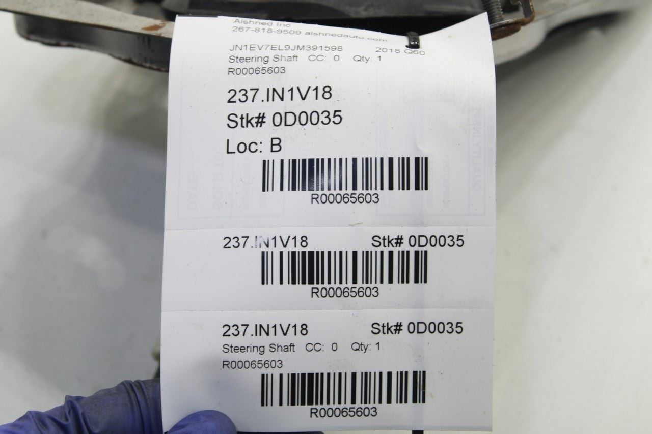 14-22 Infiniti Q60 Luxe Steering Column Intermediate Lower Shaft 48822-JL51A OEM - Alshned Auto Parts