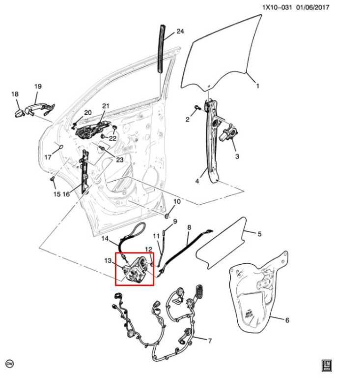 2018-24 Chevrolet Equinox LT Rear Right Passenger Side Door Lock Latch Actuator1