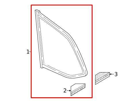 16-2023 Mazda CX-9 Grand Touring Rear Right Passenger Side Quarter Window Glass - Alshned Auto Parts