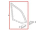 16-2023 Mazda CX-9 Grand Touring Rear Right Passenger Side Quarter Window Glass - Alshned Auto Parts