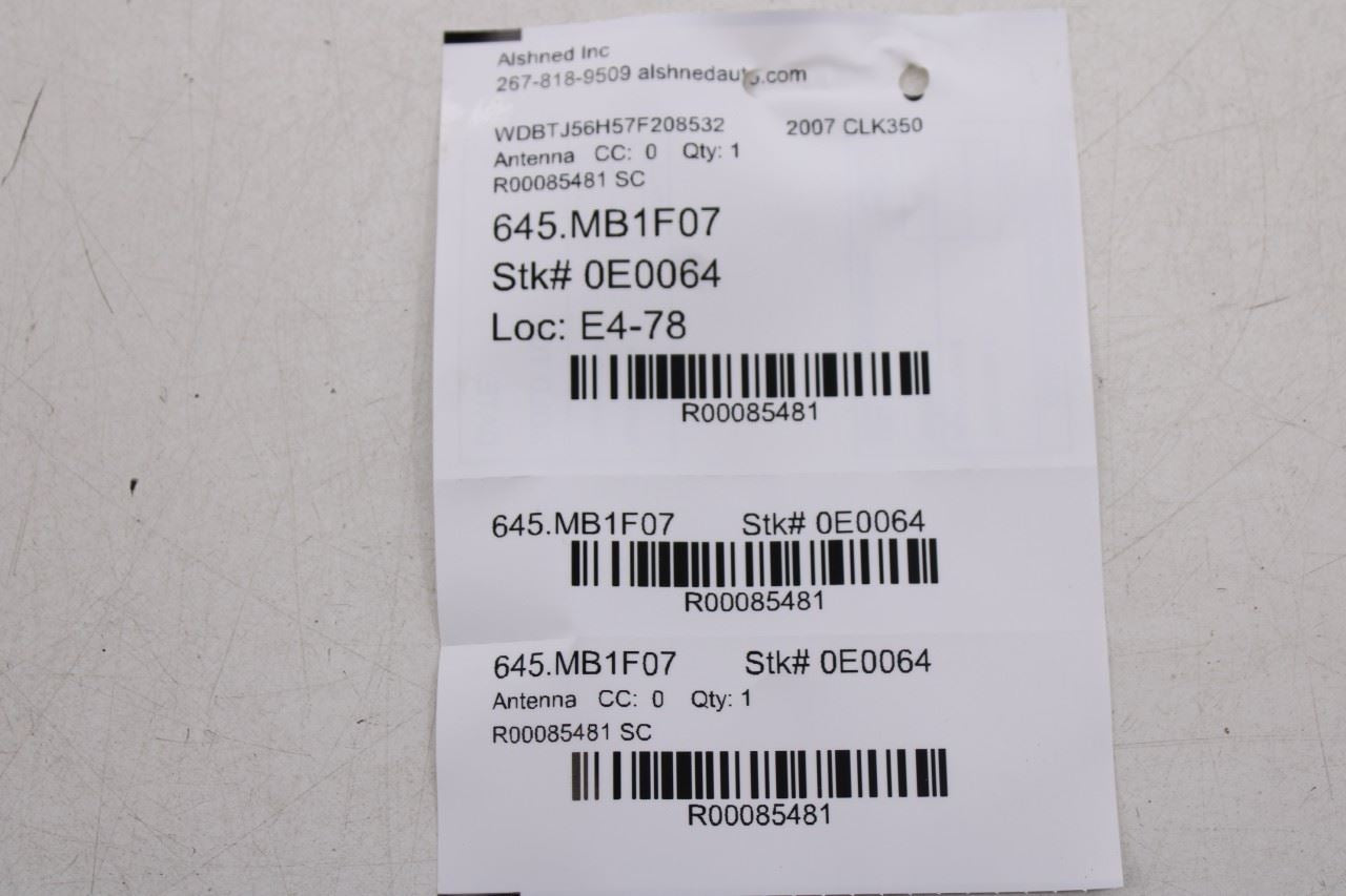 2006-2009 Mercedes-Benz CLK350 Roof Exterior Shark Fin Radio Antenna 20990516759