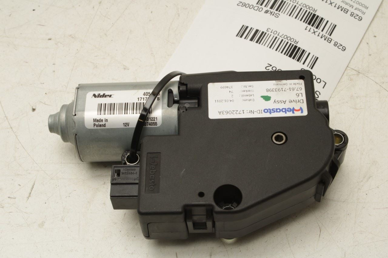 2010-2015 BMW 750Li xDrive Sunroof Sun Roof Motor 67617316535 OEM - Alshned Auto Parts